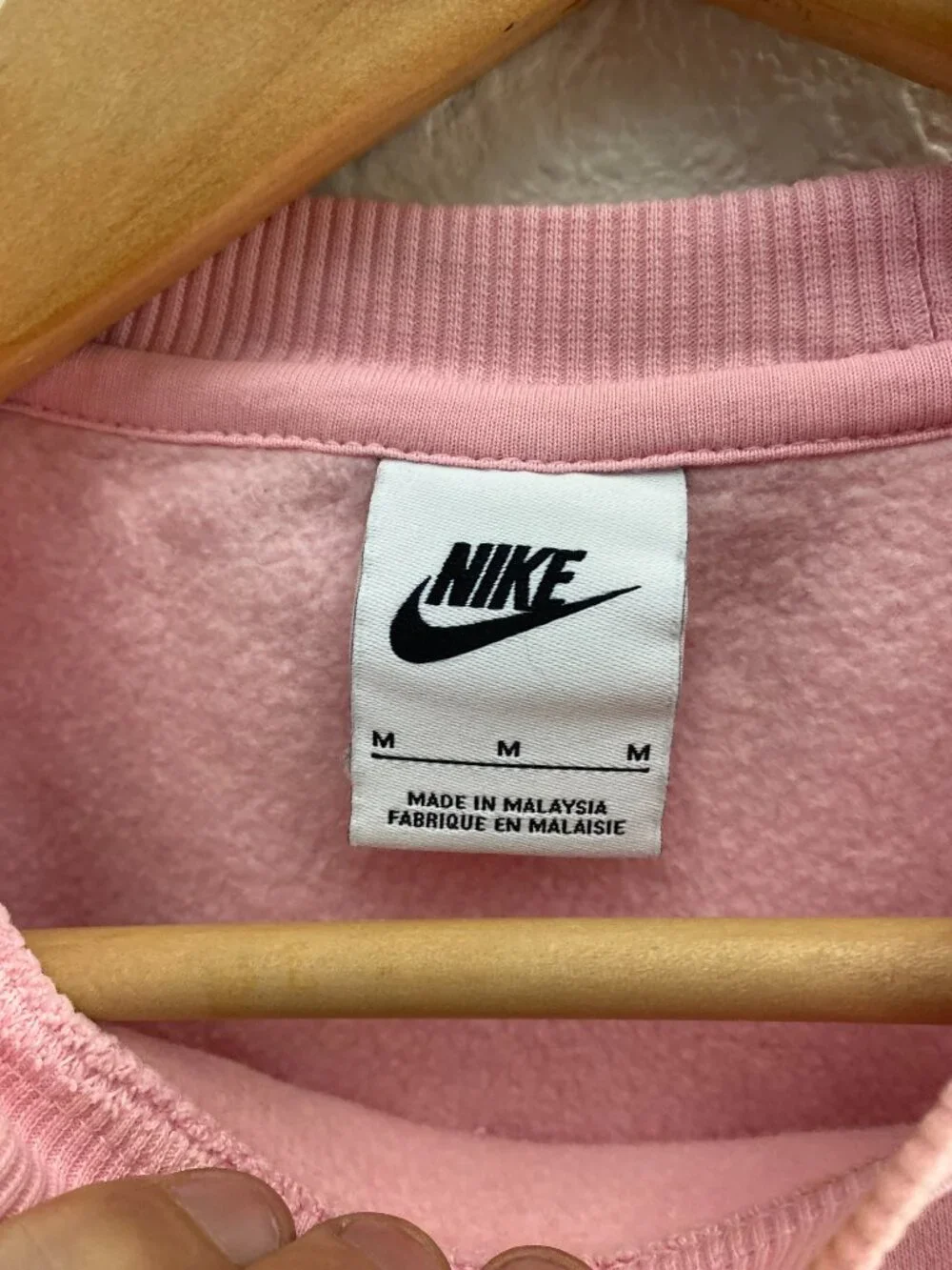 Nike Sportswear Club Fleece Oversized Sweatshirt Girls Medium Pink FD2329-690